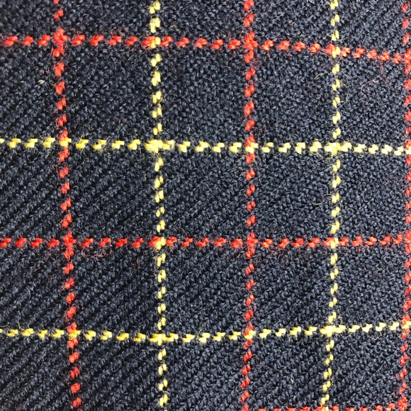 Sisley Made in Italy Window Pane Check Lady Jacket Pure Wool Size Small - Picture 5 of 13